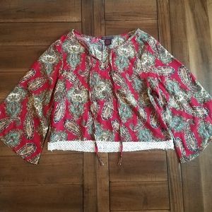 Paisley Bell Sleeved Top